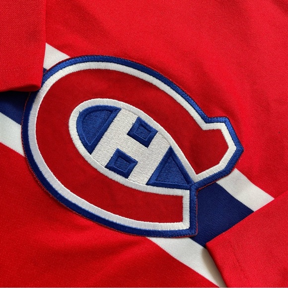 Vintage NHL Montreal Canadiens CCM Red Hockey Jersey | Size M - Picture 4 of 8